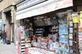 News stand.