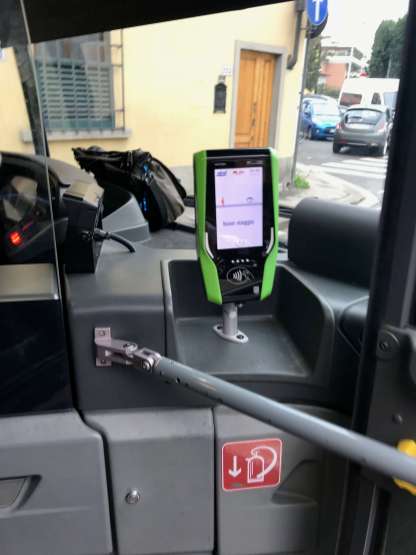 The green box is a card scanner.